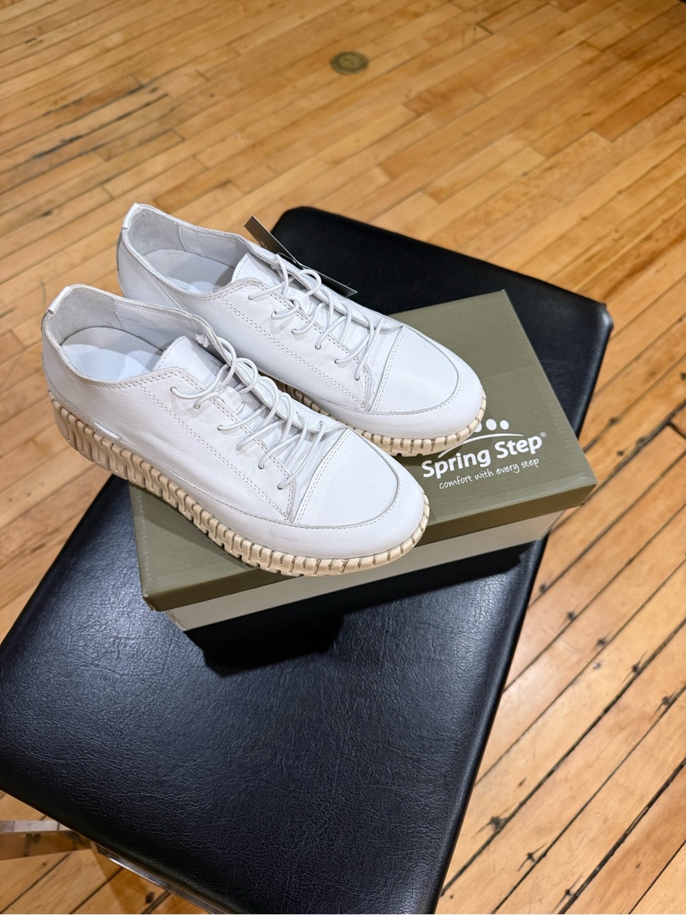 Spring Step White Shoes